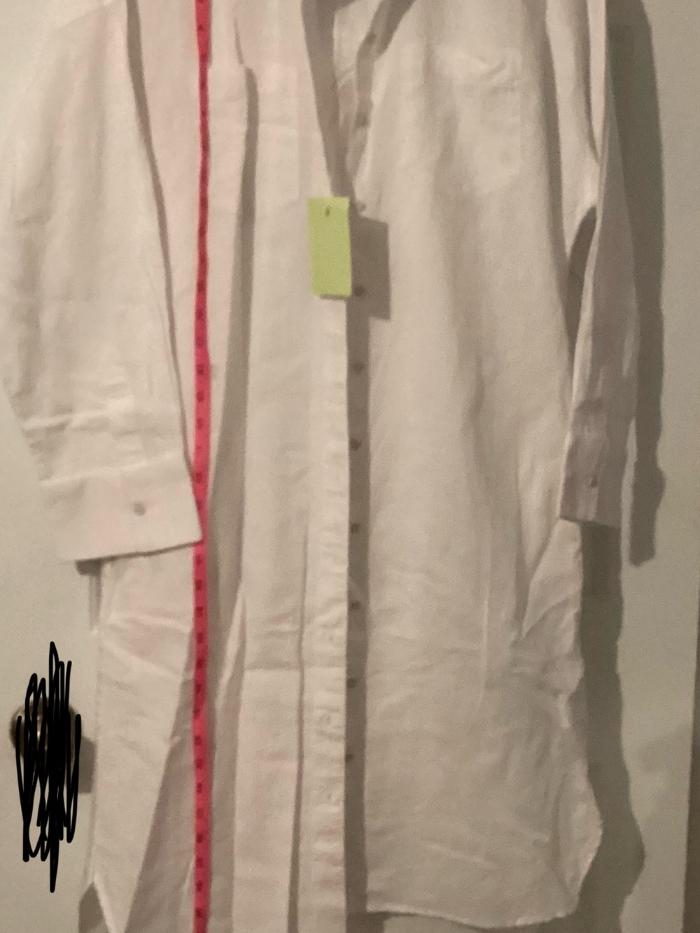 Esprit Women Button Down Shirt Dress Button Up Tunic Long Sleeve White